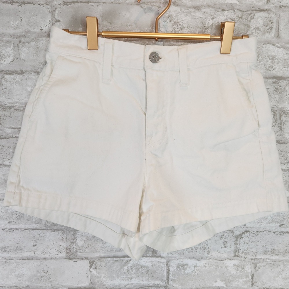 J.Crew Shorts Denim White Re-Imagined Cotton Casual 25 XS
